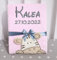 BotoBaby® - Babydecke mit Namen und Geburtsdatum - Geschenk Taufe Geburt ★ (Rosa - Zebra)
