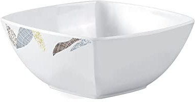 Brunner 0830098N.C9T Bol carré 15 x 15 cm, Collection Khadì, fabriqué en mélamine incassable, Anti-Coupe, sans Fin