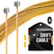 CNCLOL Pro Fahrrad Schaltzug，Universal Fahrrad Schaltkabel Schaltseil für Shimano/Sram 1.2x 2100/2500/3000/3500mm（Golden）