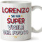 Mugffins Tazza Personalizzata in ceramica per VIGILE DEL FUOCO uomo 11 oz / 350 ml - In italiano - Sei Super - Idea regalo per compleanno, anniversario, natale, laurea