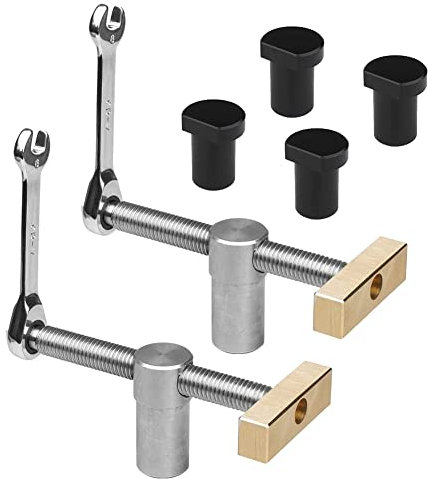 Fhjsyeirly Woodworking Bench Dog with Bench Dog Stop Sets, Clip Clamp Fixture Vise Joinery Carpenter Tools(20Mm) B