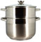 MENASTYL - Couscoussier 10L en acier inoxydable - Couvercle en verre - 4615450