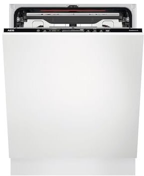 AEG Geschirrspüler Vollintegrierbar XXL, Edelstahl, Matt, Eingebaut, 14 Maßgedecke, 42 dB, 11 Liter, Energieeffizienzklasse A+++, Kompakt