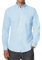 siliteelon Men's Oxford Shirt Long Sleeve Smart Casual Plain Regualr Fit Button Down Shirts with Pockt Sky Blue XL