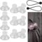 10PCS Limpets for Caravan Awning, Limpets for Awning Suction Cup, Awning Suction Clamps with 2pcs Bungee Cords with Balls, High Grip Suction Cups for Campervan Canopy Motorhome