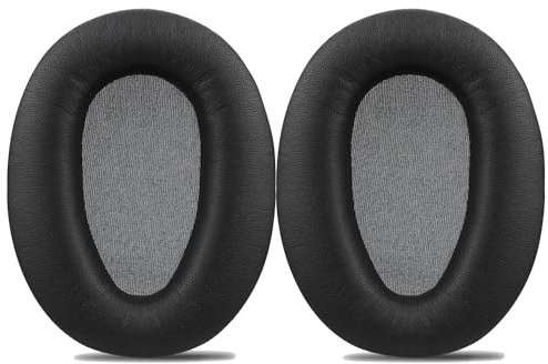 Ersatz-Ohrpolster für Sony WH-CH710N, Kopfhörer-Ohrpolster für Sony WH-CH700N, WH-CH710N, WH-CH720N Kopfhörer-Ohrpolster mit weichem Protein-Leder, Ohrkomfort-Memory-Schaum, Schwarz