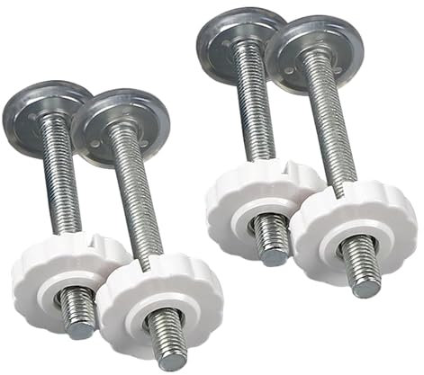 4 Pack Stair Gate Fittings M10 (10mm) Spindle Rods Bolts for Pressure Mounted Gates, 10mm Screw Extension Bolts Replacement for Baby Safety Gates Pet Dog Gate Stair Gates