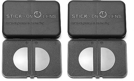 SKYWAY Stick on Bifocal Lenses, Bifocal Readers, Stick on Reading Lenses, Clear Magnifying Bifocal Lenses for Sunglasses/Ski Goggles/Glasses, Removable, No Water Needed(2 Pack,2.75)