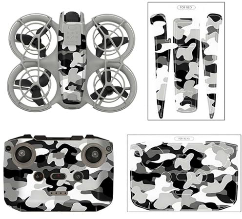 Kit di adesivi decorativi per Dj-i Neo, impermeabili, antigraffio, per drone e controller Dj-i Neo, pellicola protettiva adesiva per accessori Dj-i Neo (mimetico)
