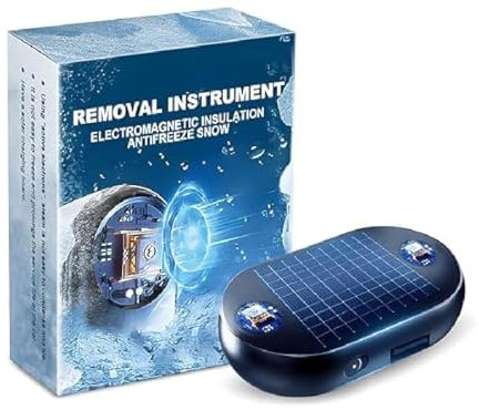 Electromagnetic Snow Removal for Cars, Elektromagnetische molekulare Interferenz Frostschutzmittel Schnee Entfernung Instrument, Tragbare kinetische molekulare Heizung, Auto Enteiser (1PC)