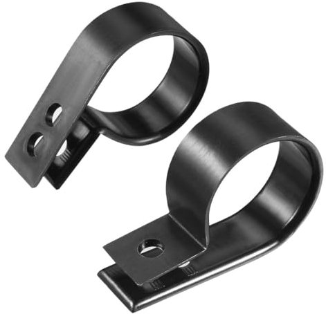 TOP-VIGOR 20Pcs Nylon R Type Cable Clips, Black Cable Clamp Organizer Cord Clips Wire Cable Cleats for Electrical Cable Wire Conduit Cable Management 25mm