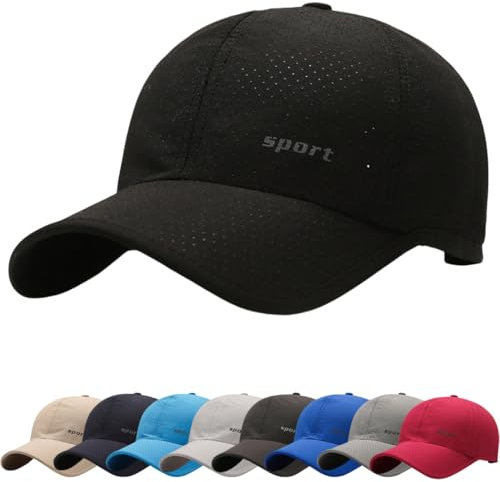 Casquette pour Homme Femme Unisexe Casquette de Course pour Femme Casquette de Baseball Unisexe Réglable Chapeau Soleil Casquettes de Golf Sports Casual Coton Léger Chapeau