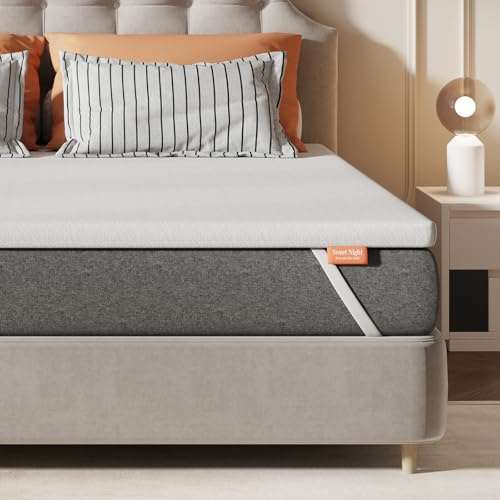Sweetnight Matratzentopper 140x200cm aus Doppelter Schwammkern, 10cm Höhe Matratzen Topper, H3&H4 Topper Matratzenauflage für Bett Boxspringbett Wohnwagen Schlafsofa,Bezug Abnehmbar und Waschbar