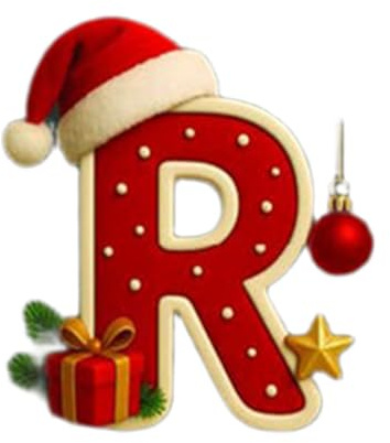 26 Alphabet-Ornamente für den Weihnachtsbaum, Weihnachtsanhänger Acryl mit 26 Buchstaben, Personalisierte Weihnachtsschmuck für die Weihnachtsbaumparty (R)