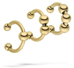 LIEBESKIND BERLIN Urban Chic Earcuff Set - Earcuff Set aus Edelstahl - IP Gold - 1,4 cm - wasserfest & hautfreundlich