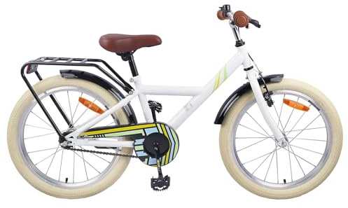 vidaXL Kinderfahrrad 24 Zoll für 8-12 Jahre alt Weiß, Klassisches Kinderfahrrad, verstellbare Lenker, ergonomischer Sitz, stabiles Gestell für kleine Abenteurer