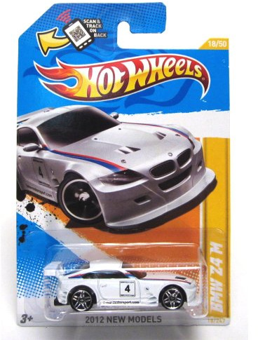 Hot Wheels 2012 New Models #18/50 # 018 BMW Z4 M White 1:64 Scale