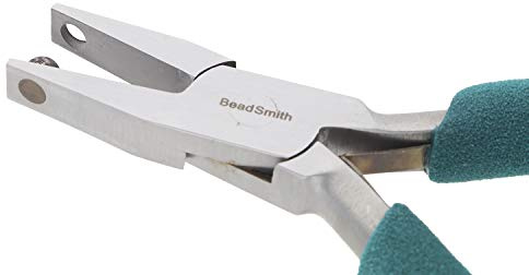 The Beadsmith Dimple Plier with View Finder 5mm – Precision Jewelry Tool for Texturing Soft Metals, Create Decorative Indents, Scalloped Edges & Embellishments with Ease