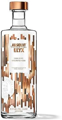 Absolut Vodka Elyx – Per Hand destillierter Luxus Wodka aus Schweden – Premiumwodka in edler Flasche – 1 x 1,5 L