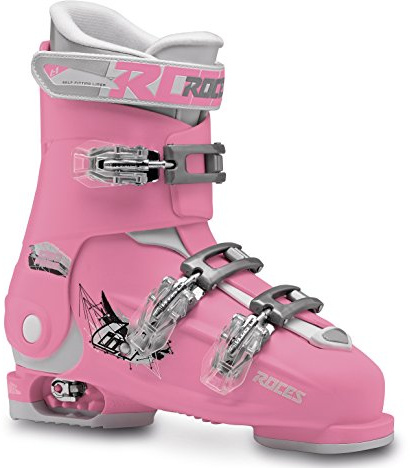 Botas de Esquí Roces Idea, Niños Unisex, Rosa Profundo/Blanco, MP 22.5-25.5