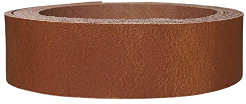 Lederriemen Rindsleder 'Pull Up', in vielen Farben, Gürtelleder, Lederstreifen, Farbe:cognac, Breite:4cm breit