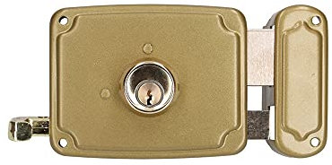 EDM 85263 Cerradura Derecha 3 Llaves Incluidas, 120 Mm, Dorado