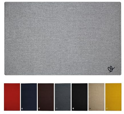 OLIVO.shop | FORMULA Tappeto cotone cucina, Tappeto passatoia cucina cotone lavabile, Tappeto cucina lavabile, vari colori e misure (GRIGIO, 55x230 cm)