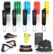 High Pulse® Widerstandsbänder Set mit 5 Stärken inkl. Fußschlingen, Handgriffe, Türanker, Expander und Übungsposter für das Fitness Training – Resistance Bands für Krafttraining, Homeworkout und Yoga