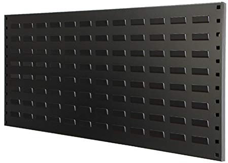 DORALO Werkzeugwand Aus Metall,Werkzeugwand Metall Lochwand,Wandregal Für Schuppen Garage Werkstatt,Brettstärke:1,4 Mm,Werkstattwand Werkstatt (90 × 45 cm),Schwarz