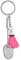 Badminton Schlüsselanhänger, Schlüsselring Schläger Und Ball, Schlüsselanhänger Tasche Zubehör (pink)