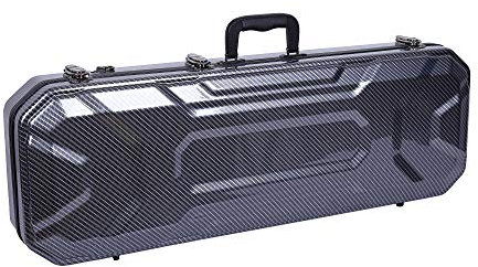 Crossrock Custodia per violino in fibra di carbonio modello PC Hard Shell adatta 4/4 stile zaino completo (CRA920VFBK)