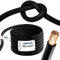 EBROM Batteriekabel hochflexibel Hi-Flex (Hi Flex) 95mm2 Kabel – Meterware SCHWARZ - sehr biegsam – Mantel aus PVC (70 ± 5 Shore) 99,9% OFC Kupfer 95 mm² - als Starterkabel, Ladekabel oder ähnliches