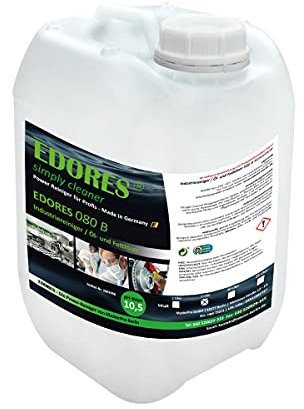 Edores-80b Industriereiniger/Öl- und Fettlöser, Konzentrat, : Zum Reinigen von stark verschmutzten, fettigen, öligen und wasserbeständigen Böden, Gegenständen und Flächen, 5 Liter