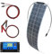 Panel solar flexible de 12 V, 50 W, monocristalino, resistente al agua, con controlador de carga solar de 10 A, para caravanas, barcos, casas y superficies irregulares (kit de 50 W)