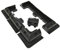7 Pieces ZONADAH ABS Plastic Corner Mounting Brackets Side Support Bars & Double Cable Entry Gland for Fixing Roof Solar Panels Installation to Campervans, Motorhomes, Caravans, Boats, House Roof