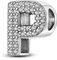 Pandach Damen Charm Anhänger Buchstabe P für Armband 925 Sterling Silber Charms Beads passend für Armband und Halskette, Kompatibel mit Europäischen Armbändern für Frauen Mädchen