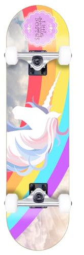 Little Boards Skateboard für Kinder - hochwertiges Komplettboard für Anfänger ab 3 oder 6 Jahren, aus 7 Lagen Ahorn, mit Griptape, Achsen und Urethane Rollen, ABEC 5 Kugellager