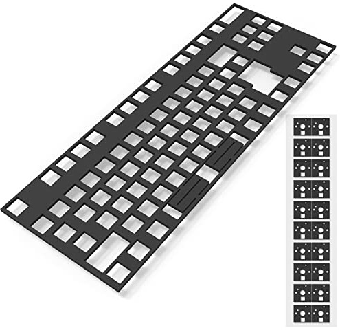 RunJRX Poron PCB Foam 87 Layout Switch Pads 120 Pcs and Sound Dampeners for Custom Keyboard