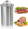 Presse à viande en acier inoxydable pour jambon et sandwich - Pour la fabrication de plats sains faits maison - Pour la cuisine, le bacon, la viande, les autocuiseurs, les casseroles, les poêles, les