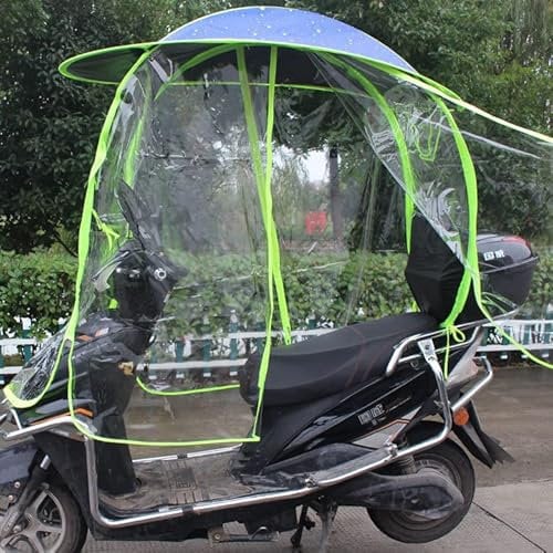 VOLGUT Universal Electric Motorcycle Sunshade Cover Fully Enclosed Motor Scooter Umbrella Waterproof Fold-Away Universal Mobility Scooter Canopy (Color : B)