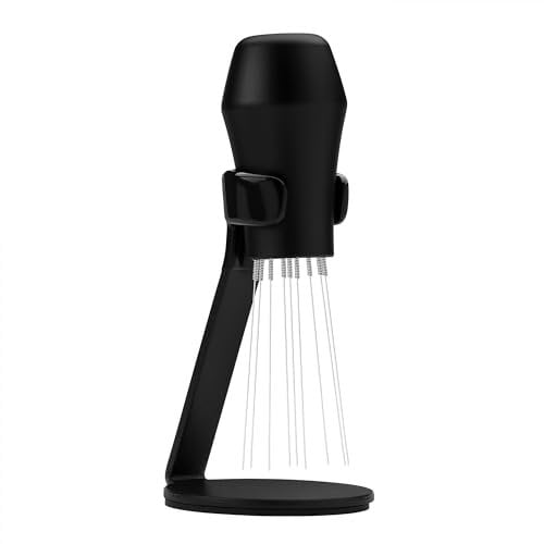 Normcore - Herramienta con soporte V3 para mezclar café molido, para técnica de distribución de Weiss, mezclador de café expreso, distribuidor de café de agujas con base