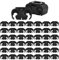 Aiyomi 50PCS Auto Bremsleitung Clip Bremsleitung Halter Bremsschlauch Clip Kunststoff Bremsschlaeuche Clip Schwarz