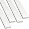 JANDEI – 4 x 1 meter Lange Aluminiumprofile für die Oberflächeninstallation von LED-Lichtbändern mit Durchscheinendem Diffusor. Inklusive Endkappen und Zubehör (29,4mm x 9,9mm)