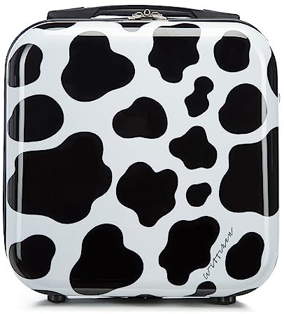 WITTCHEN Valise cosmétique Valise de Voyage en ABS Bagages Trousse de Toilette en ABS Sac cosmétique Femme Homme Étui de Voyage Young LineNoir et Blanc