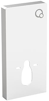 Vente-unique - Bâti-support décoratif pour WC suspendu - Blanc - SPINOSA
