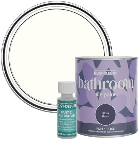 Rust-Oleum Pink Water-Resistant Bathroom Tile Paint In Gloss - Sweet Nothing 750ml