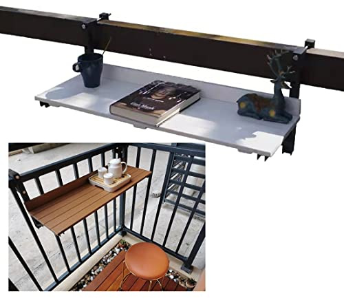 Balkon-Bartisch Für Geländer, 80 X 26 Cm/31,4 X 10,2 Zoll, Hängender Balkon-Esstisch, Outdoor-Bartisch, Klappbarer Terrassengeländer-Beistelltisch, An Der Wand Montierte Beistelltische Für Terrasse,