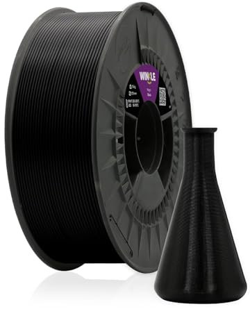 WINKLE Polypropylen PP Filament 1.75mm Schwarz, 700g Spule, 3D Drucker Filament Kompatibel mit FDM Druckern, PP 3D-Druckmaterialien, Maßgenauigkeit +/- 0.05mm, Chemikalienbeständig