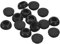 QUARKZMAN 15Pcs Bouchons en Silicone, Bouchons Ronds en Caoutchouc à Encliqueter pour Trous de 12-13mm, Bouchons Étanches pour Tubes Métalliques, Embouts pour Meubles, Noirs