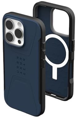 URBAN ARMOR GEAR Hülle für iPhone 16 Pro, 16 cm, Civilian – Kompatibel mit MagSafe-Ladung, Robustes, schlankes, Elegantes, stoßfestes, rutschfestes Schutzcase in Militärqualität, grün